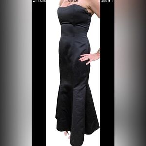 Vintage Jessica McClintock for Gunne Sax Formal Strapless Maxi Gown Size 7 Prom